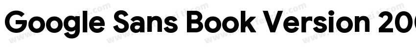 Google Sans Book Version 2003字体转换
